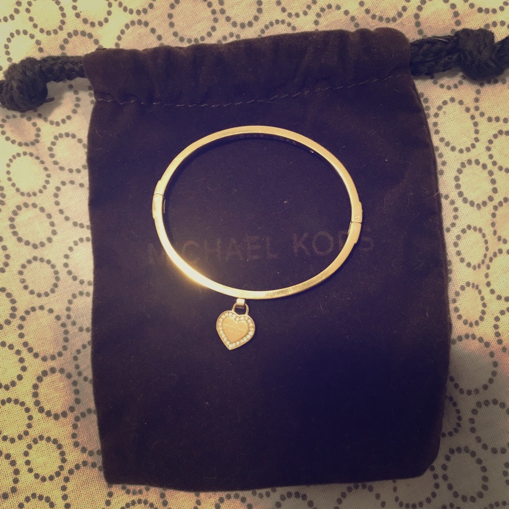 Michael Kors Gold Bracelet with 💛 charm